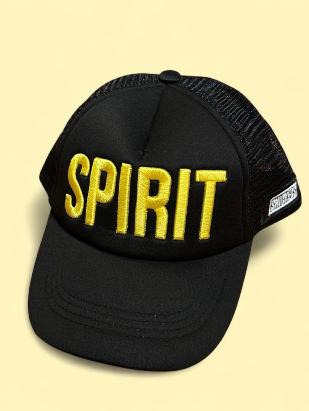 SPIRIT Embroidered Black Trucker Hat